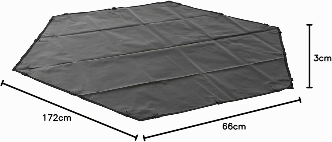 Kerbl Pet Nylonboden für Freigehege 82708/81715, Gehegeboden, Auslaufboden, schwarz, Nylon, Nagetier