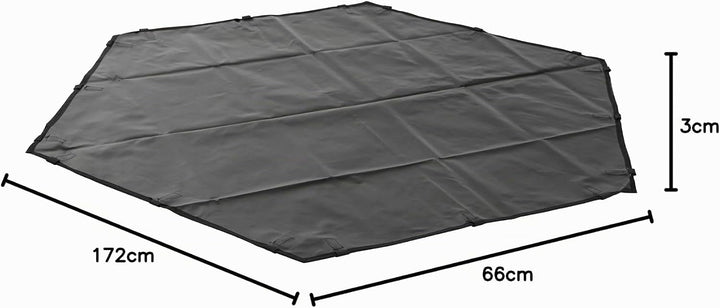 Kerbl Pet Nylonboden für Freigehege 82708/81715, Gehegeboden, Auslaufboden, schwarz, Nylon, Nagetier