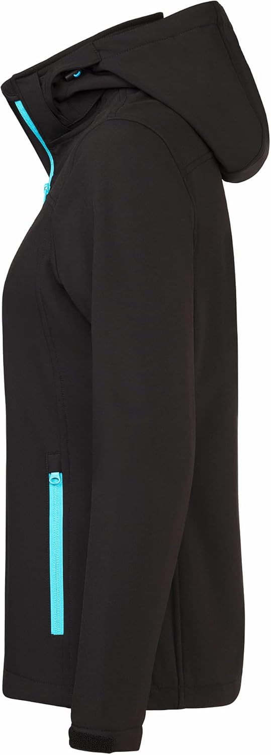 Black Crevice Damen Softshelljacke 42 black/blue, 42 black/blue