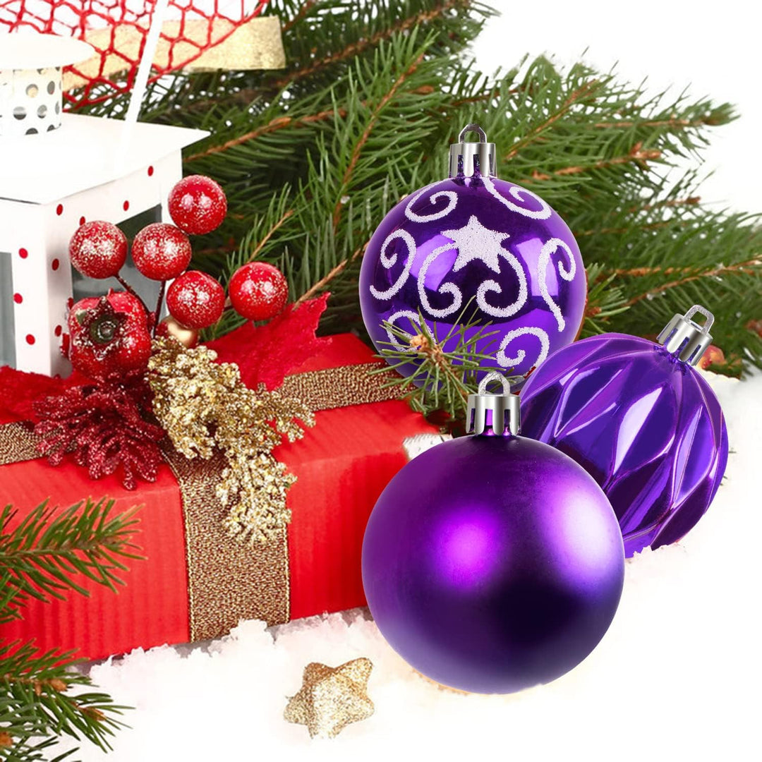 Ywlake Weihnachtskugel Ornamente Set für , 100-pcs Weihnachtsbaum Dekorationen Bruchfeste für Neujah