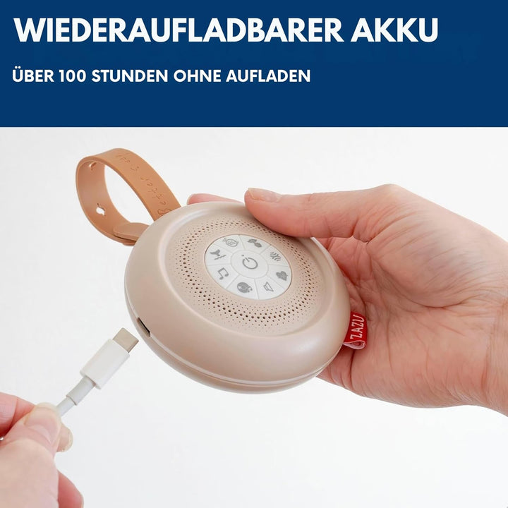 ZAZU Suzy Deluxe Einschlafhilfe für Babys – Geräuschmaschine mit 14 Sounds, Schreisensor, 20-Min-Tim