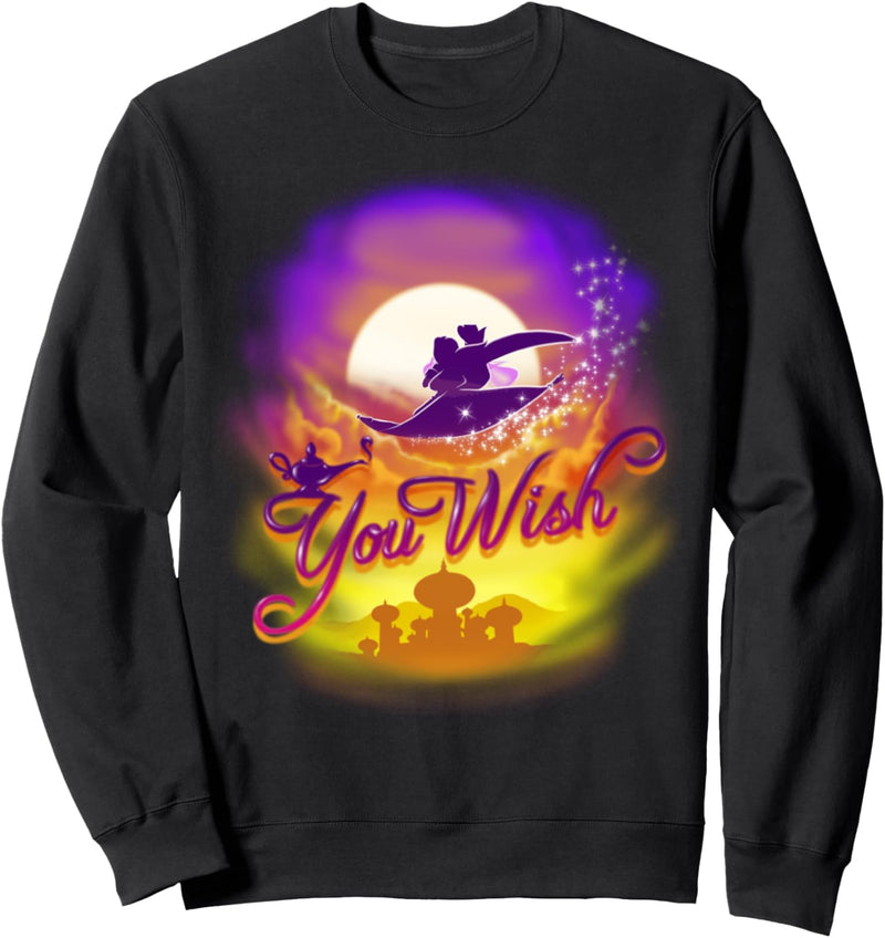 Disney Aladdin Jasmine And Aladdin You Wish Silhouette Sweatshirt