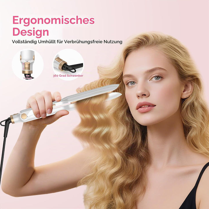OKWRAP Beach Waves Lockenstab Grosse Locken, Welleneisen Für Haare, 32MM Deep Beachwaves Lockengerät