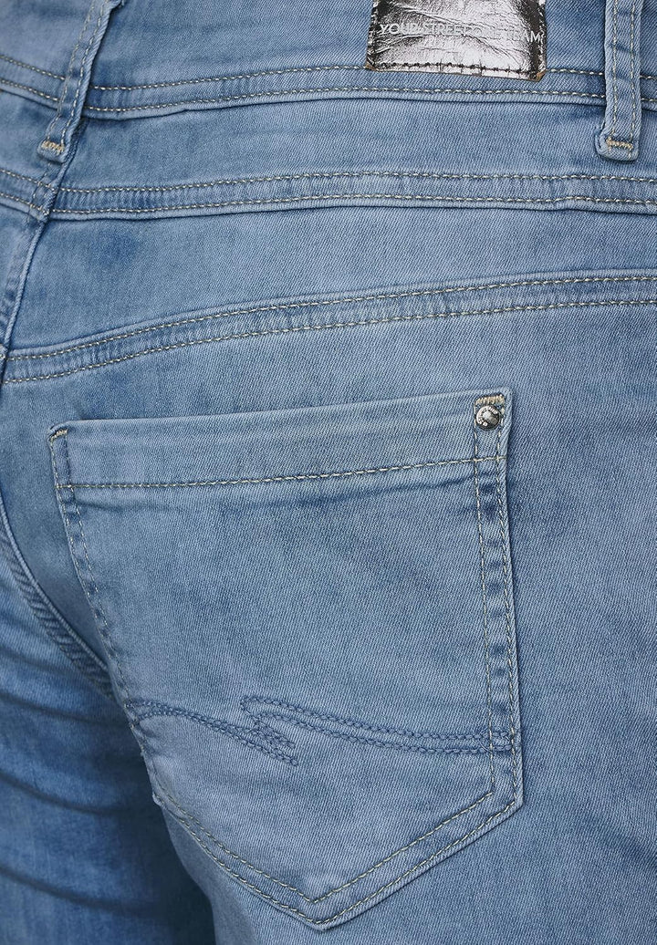 Street One Damen Damenjeans 29W / 28L Soft Blue Random Wash, 29W / 28L Soft Blue Random Wash