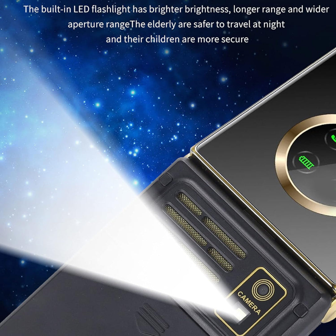 M3 1 Klapphandy, Klapphandy, 5900 MAh, Dual-SIM, Modische Senioren, Klapphandys mit Mobilem 2G-Gross