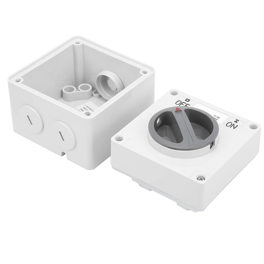 IP66 Wasserdichter Schalter 250V 2 Positionen Drehwahlschalter Staubdichter Ein Aus Schalter für den