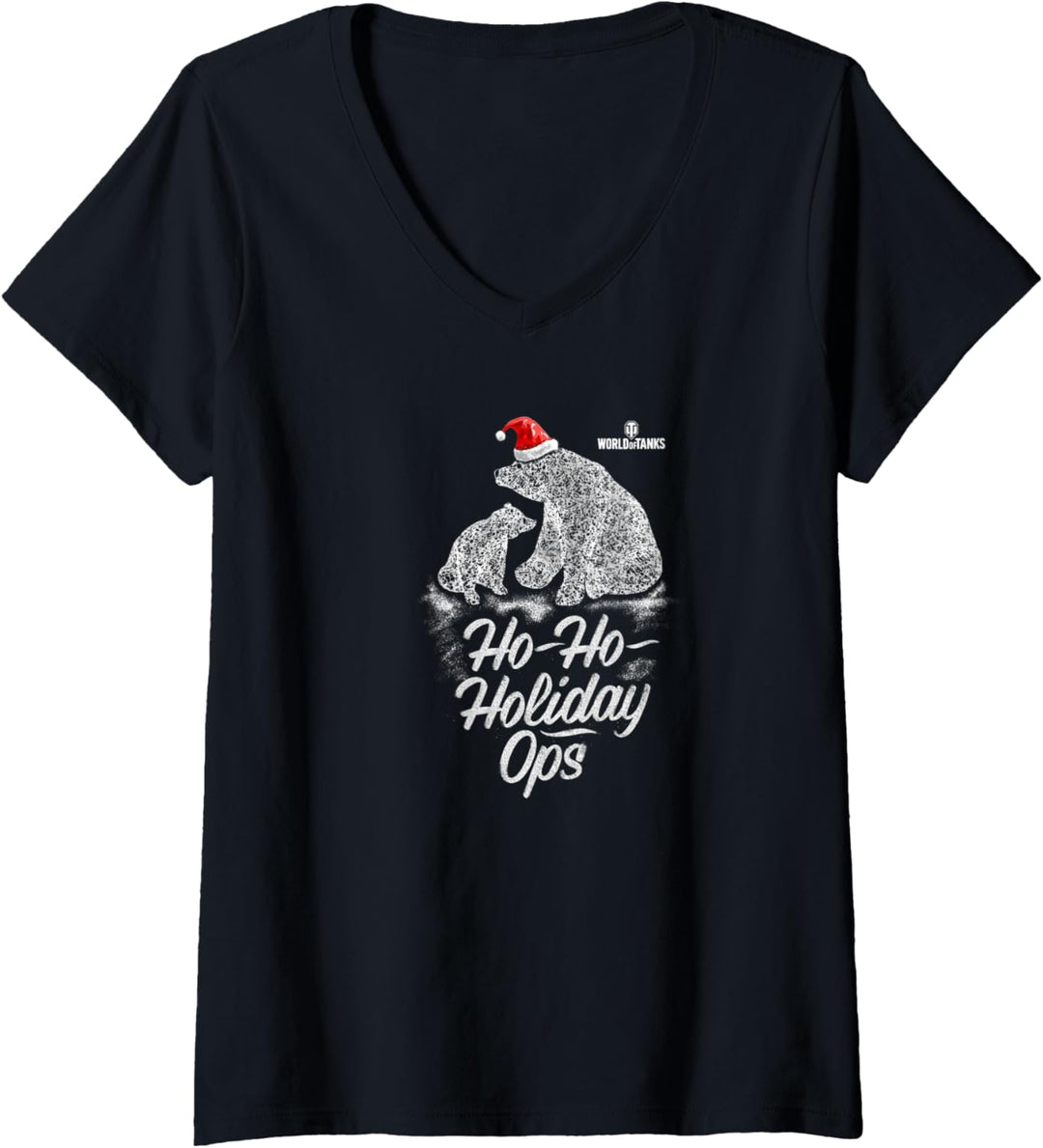 Ho-ho-ho Holiday-Ops von World of Tanks T-Shirt mit V-Ausschnitt