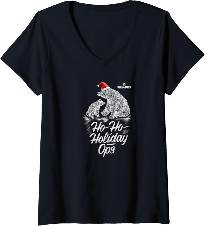 Ho-ho-ho Holiday-Ops von World of Tanks T-Shirt mit V-Ausschnitt