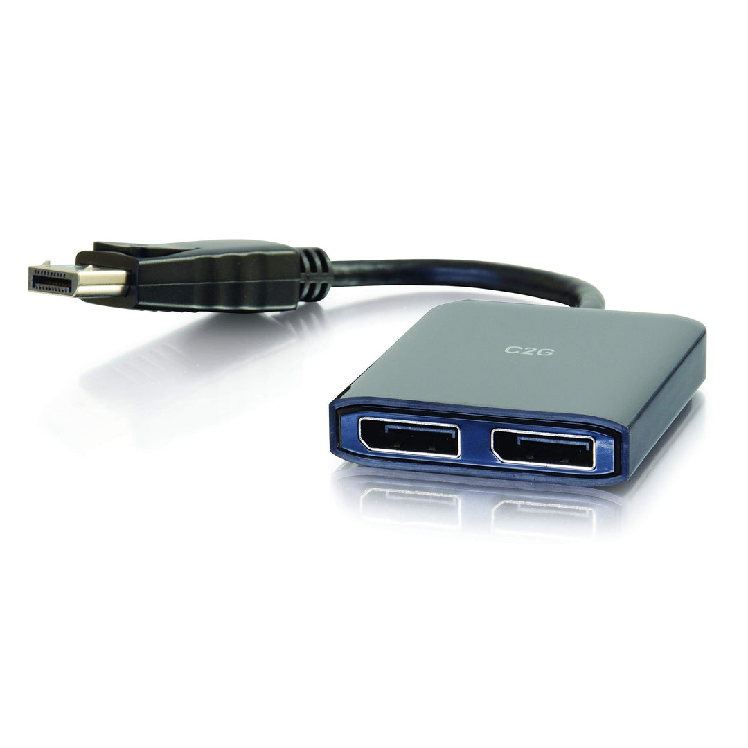 C2G DisplayPort™ 1.2 to Dual DisplayPort™ MST Hub 4K Doppelmonitor MST Hub, Mini DP Multi-Stream Tra