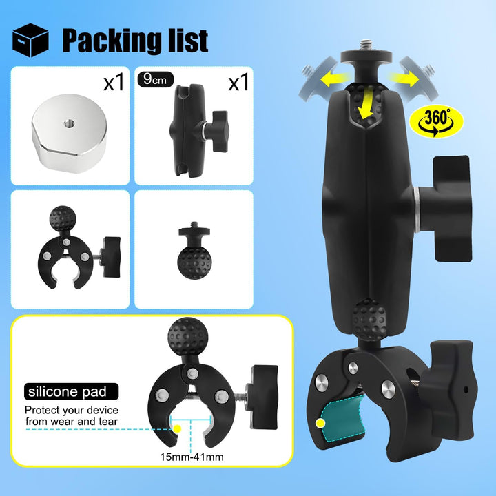 Pole Mount Kit kompatibel mit Starlink Mini 2025 , Metall-Mini-Adapter Verstellbare Klemmenhalterung