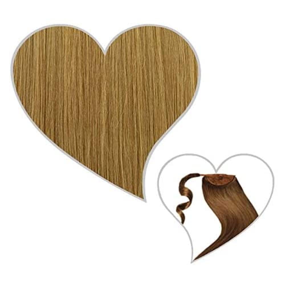 GLOBAL EXTEND® Ponytail | Zopf Extensions aus Echthaar (50 cm, chai-blond) 50 cm chai-blond, 50 cm c