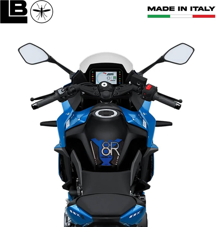 LABELBIKE 3D Aufkleber Motorrad Tankpad kompatibel mit Suzuki | GSX-8R, Harzschutz, Kratzfestigkeit,