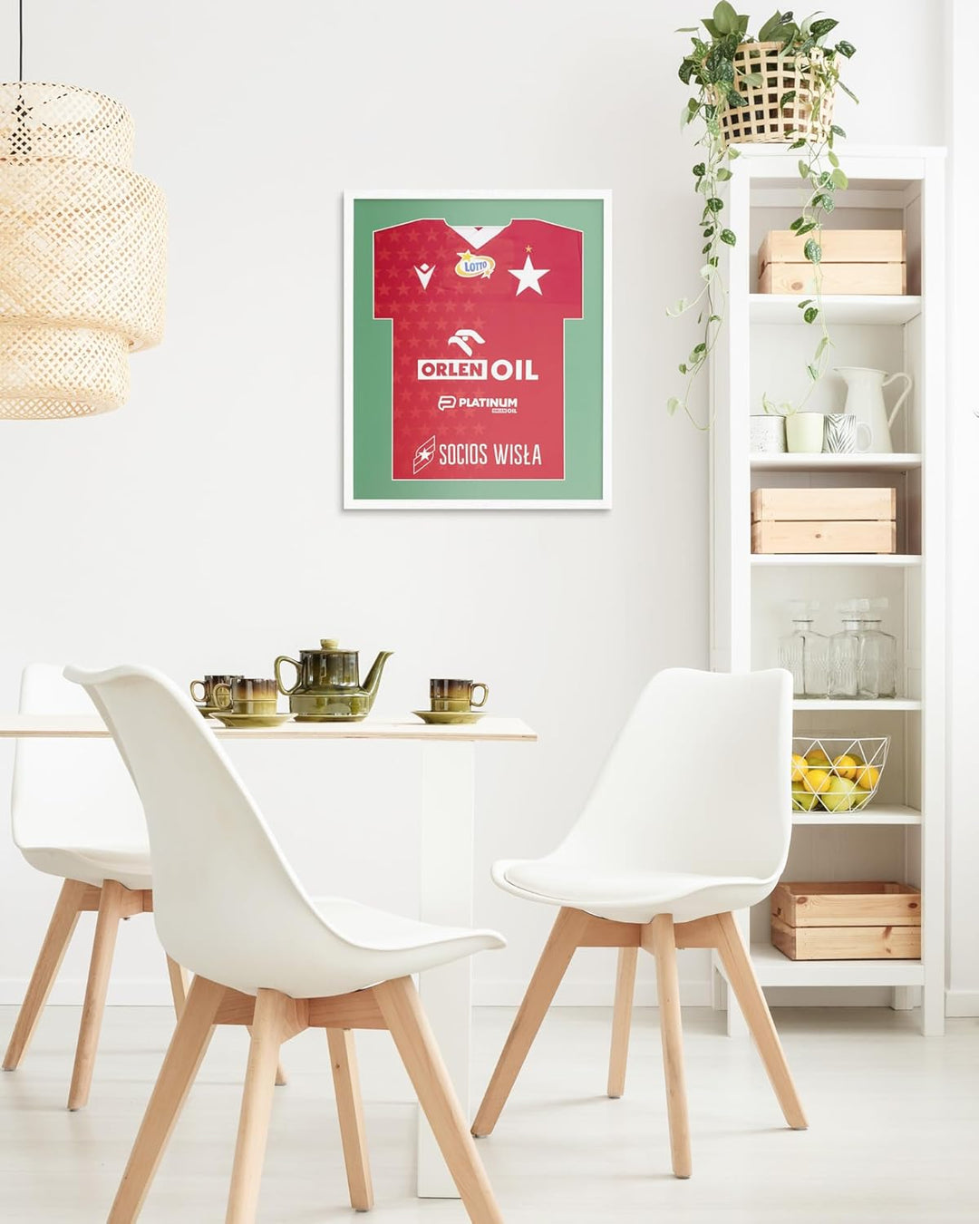 ARTIS Trikotrahmen Basic - Bilderrahmen für Trikot 52,5x62,5x3 cm - Objektrahmen für echte Fussballf