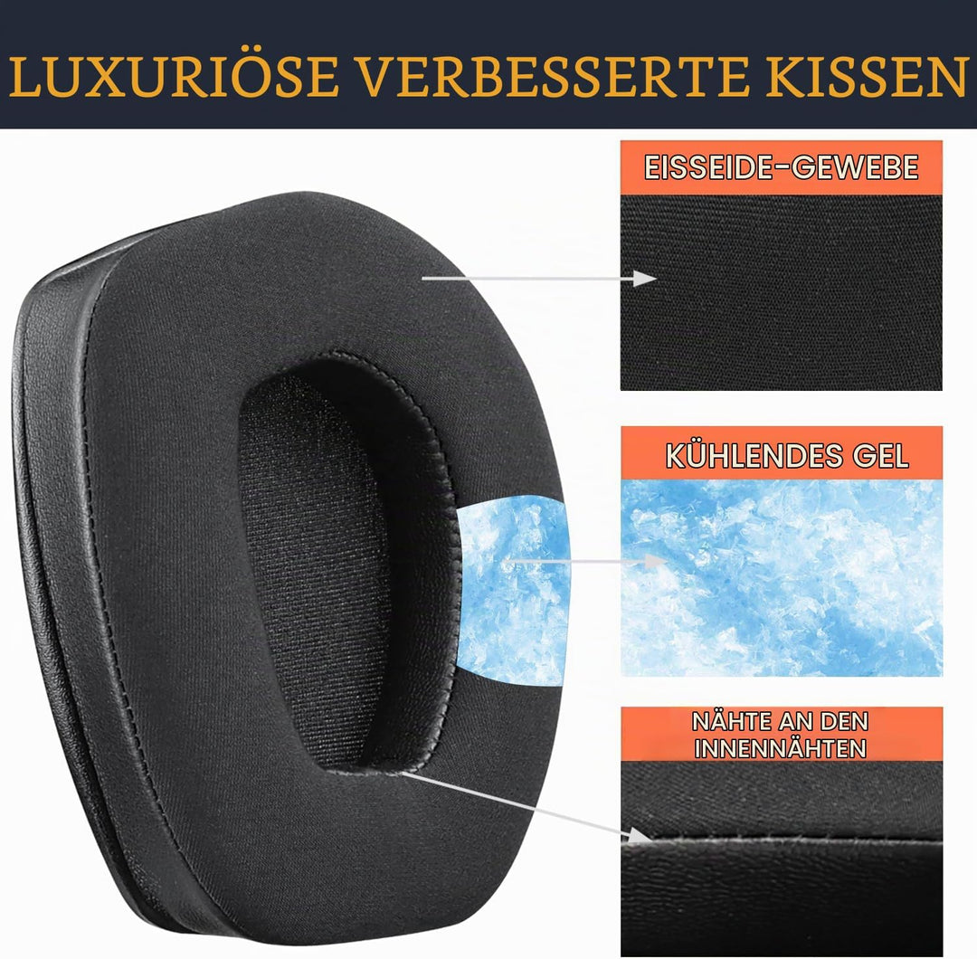 SOULWIT Kühlgel Ersatz Ohrpolster für Sennheiser RS165/TR165/RS175/TR175/RS185/TR185/RS195/TR195 (RS