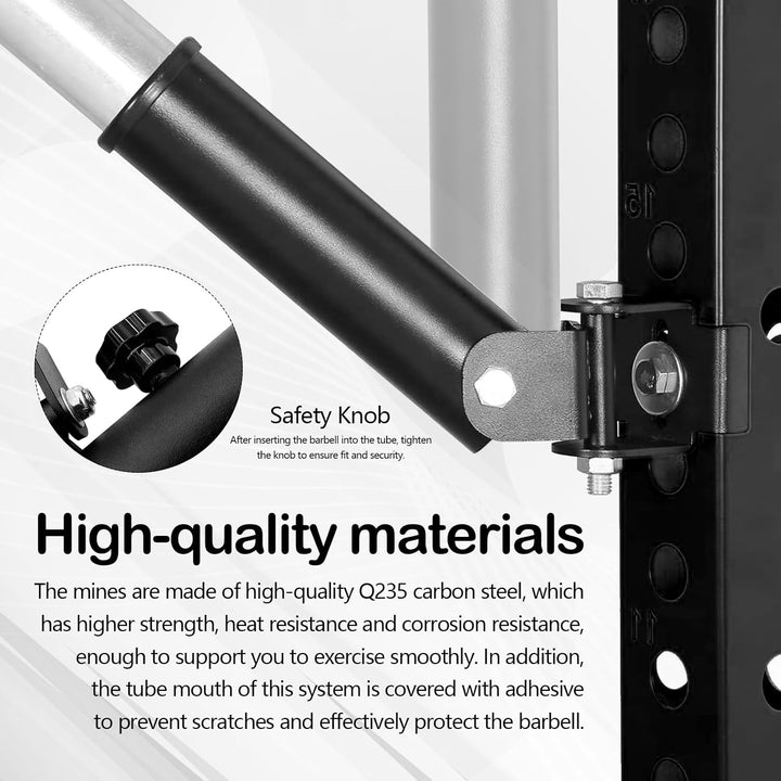 T-Bar Row Platform Attachments, 360° Schwenkbar Landmine Aufsätze Power Racks und Gym Plattformen At