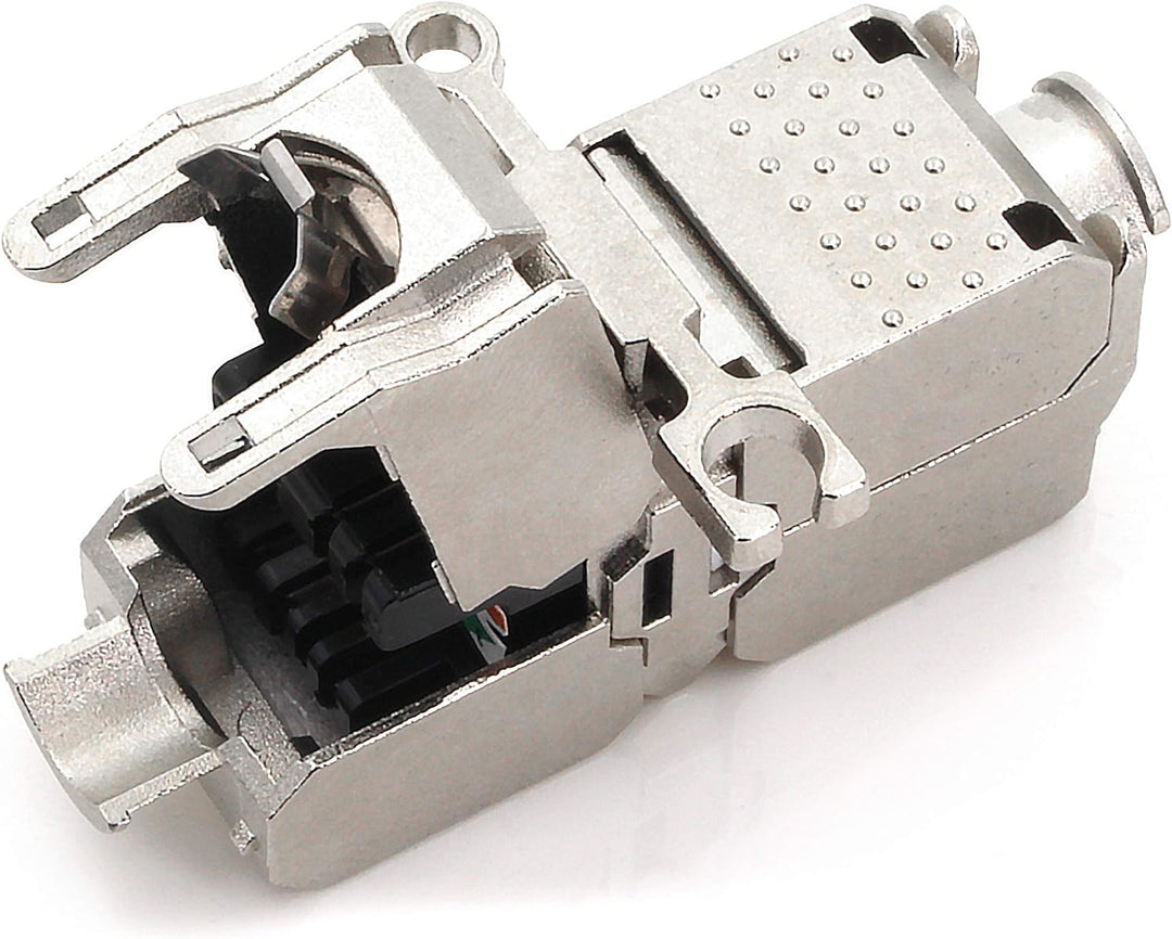 1aTTack.de Cat. 6A Keystone Verbinder werkzeuglos Schneidklemme auf Schneidklemme AWG 22 bis AWG 26