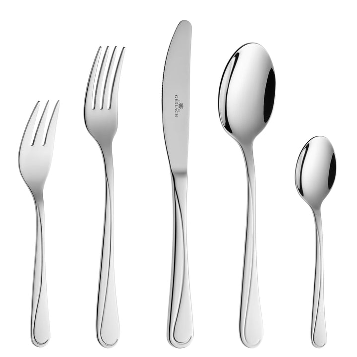Gerlach 1760 Besteck Set Edelstahl 6 Personen 30 Teilig Besteckset Spülmaschinengeeignet Rostfrei Me
