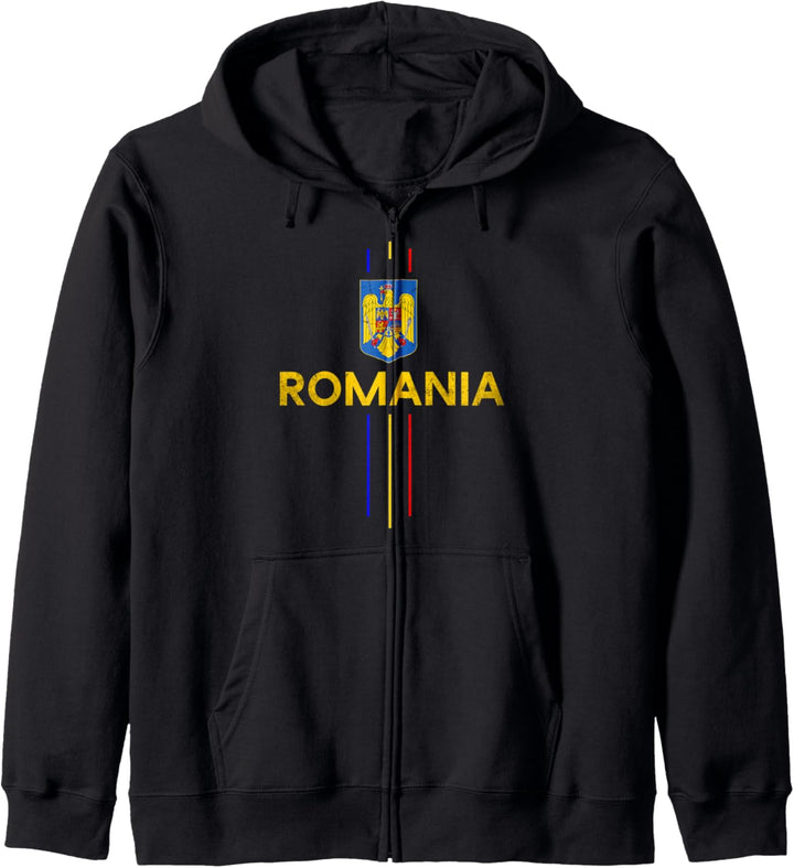 Romania Rumänien Rumänische Flagge Rumänisches Geschenk Kapuzenjacke