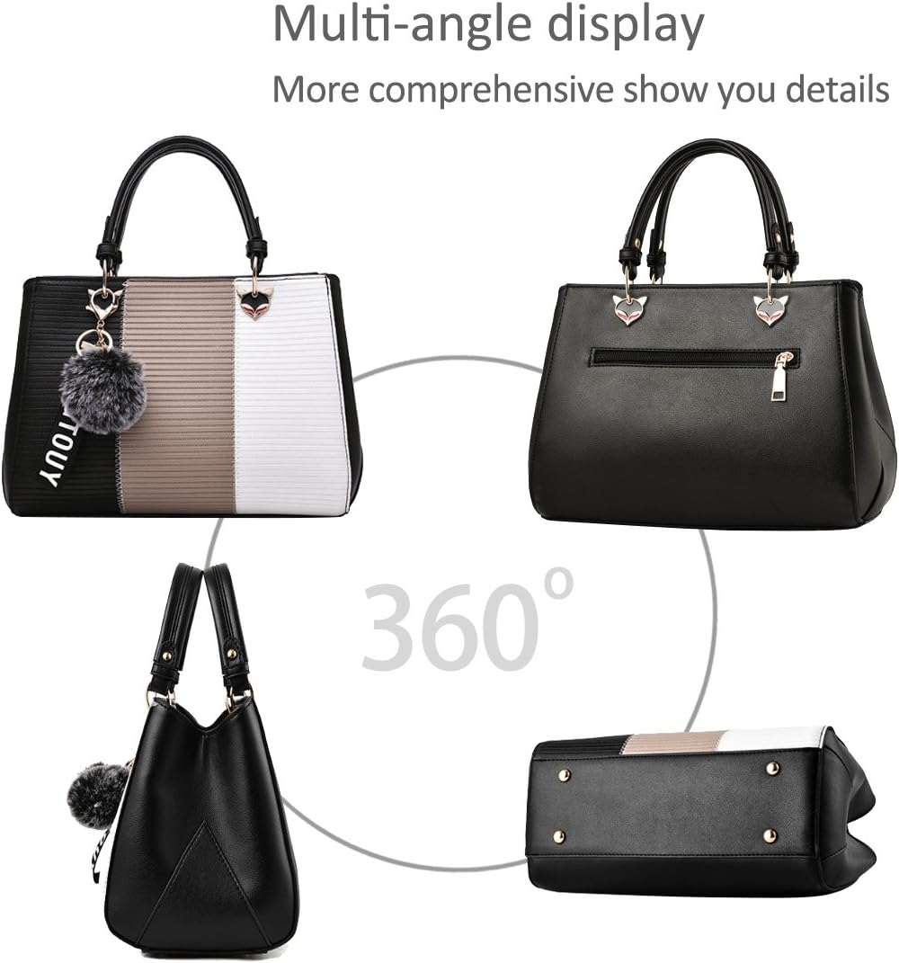 NICOLE & DORIS Damen Handtasche Umhängetasche Henkeltasche Kuriertasche Elegant Damen Handtaschen mi