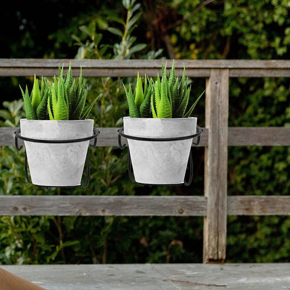 YARNOW 2st Aufhänger Für Blumentöpfe Balkon Hängen Wandmontiertes Pflanzenregal Hängender Pflanzer I