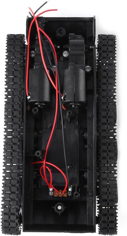 Walfront Leichte Stoss absorbiert Kunststoff Roboter Tank Chassis Smart Auto Plattform DIY Kit mit 1