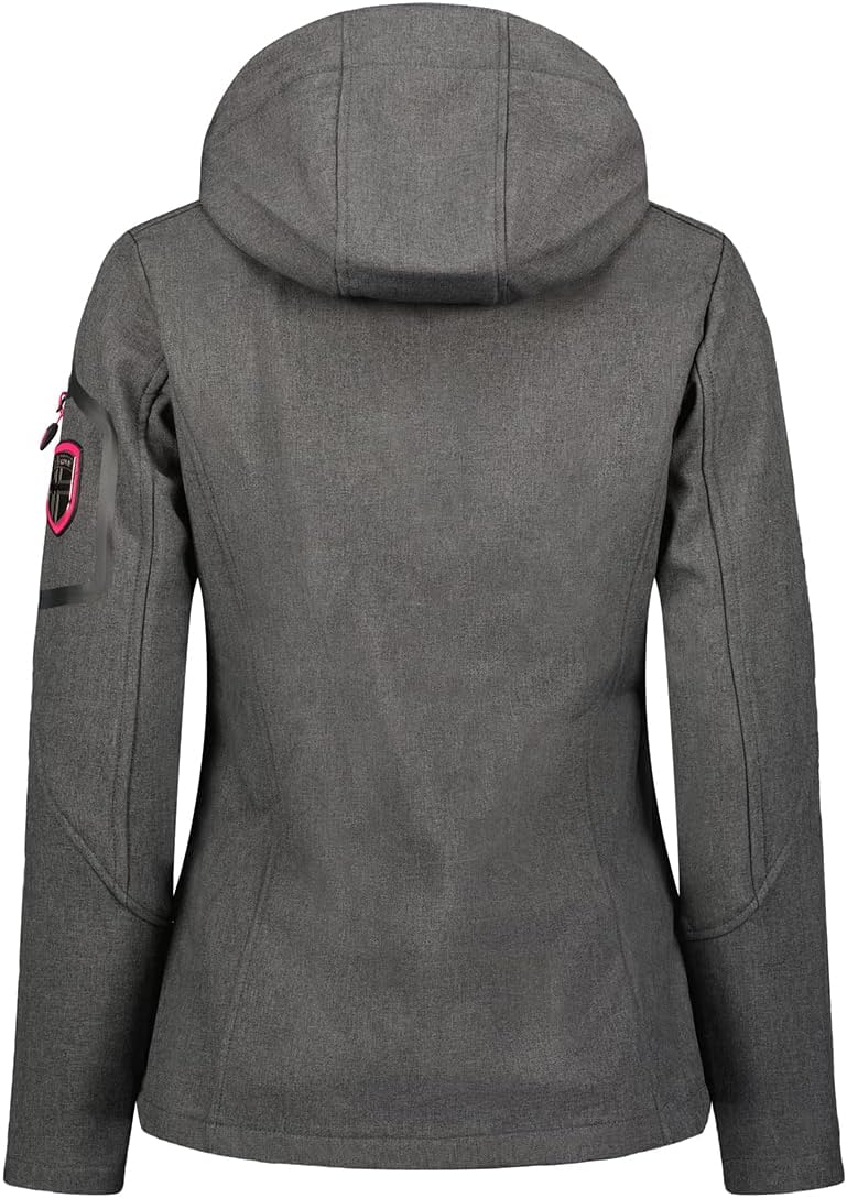 Geographical Norway TRUFFE LADY - Damen-Softshell-Jacke (Grösse, Dunkelgrau