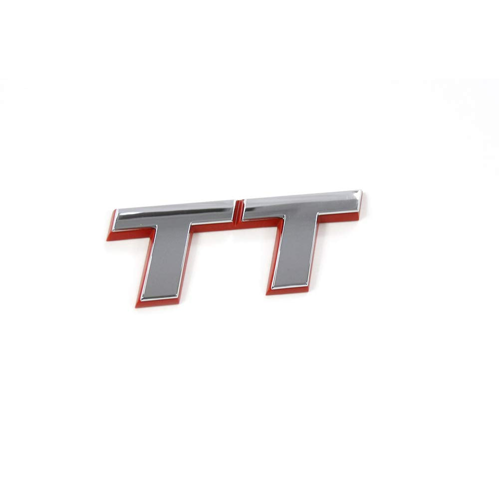 Audi 8N0853743C2ZZ Schriftzug TT Emblem Logo Aufkleber Chrom/rot