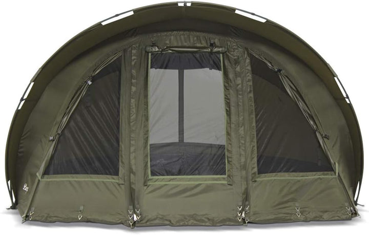 Lucx® Leopard Bivvy + Winterskin 2-3 Mann Angelzelt + Überwurf 2 bis 3 Personen Karpfenzelt + Overwr
