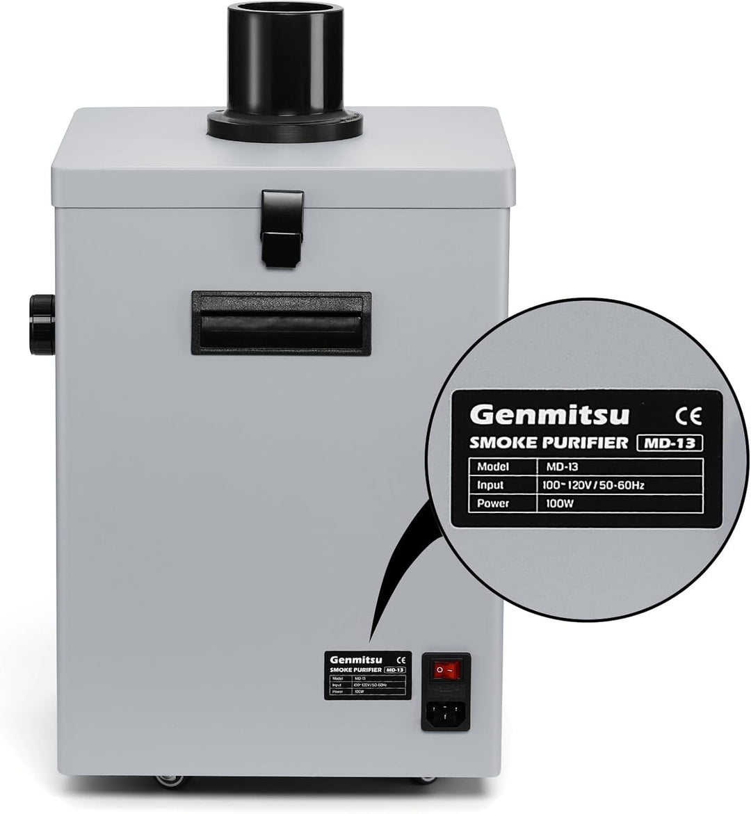 Genmitsu MD13 Rauchreiniger für Genmitsu L8, Rauchabsauger mit Vierschichtfiltration, LED-Schnittste