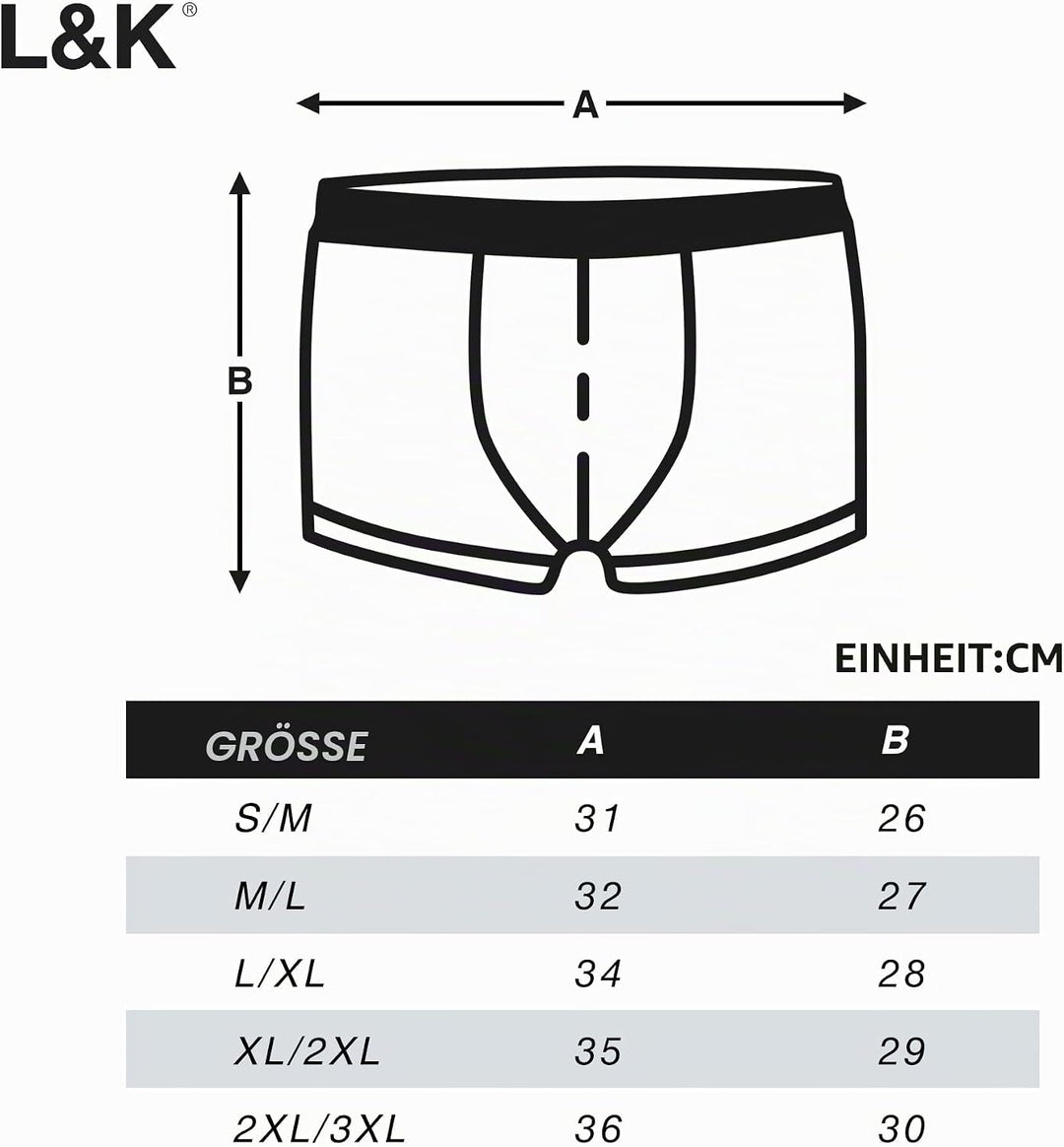 L&amp;K 10er Pack Herren Retroshorts Boxershorts Men Mikrofaser in 10 verschiedenen Modelle 1209 S-M 10e
