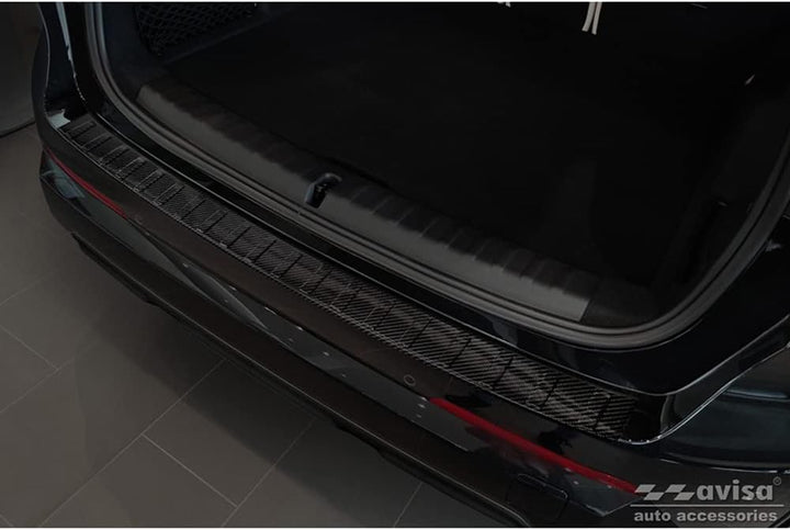 Avisa Echtes 3D Karbon Heckstossstangenschutz kompatibel mit BMW X1 U11 / U11 xLine 2022- 'Ribs'