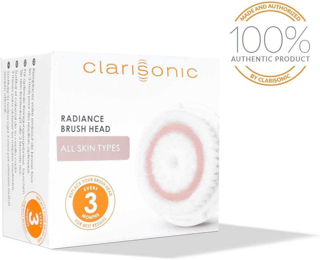 Clarisonic Radiance Gesichtsreinigungsbürstenkopf Ersatz | Kompatibel mit Mia 1, Mia 2, Mia Fit, Alp