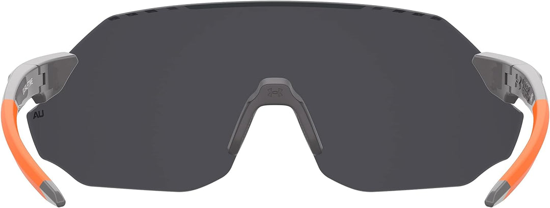 Under Armour Halbzeit-Sonnenbrille für Erwachsene, Azabache/Orange, 99 für Damen, Azabachgrau/Orange