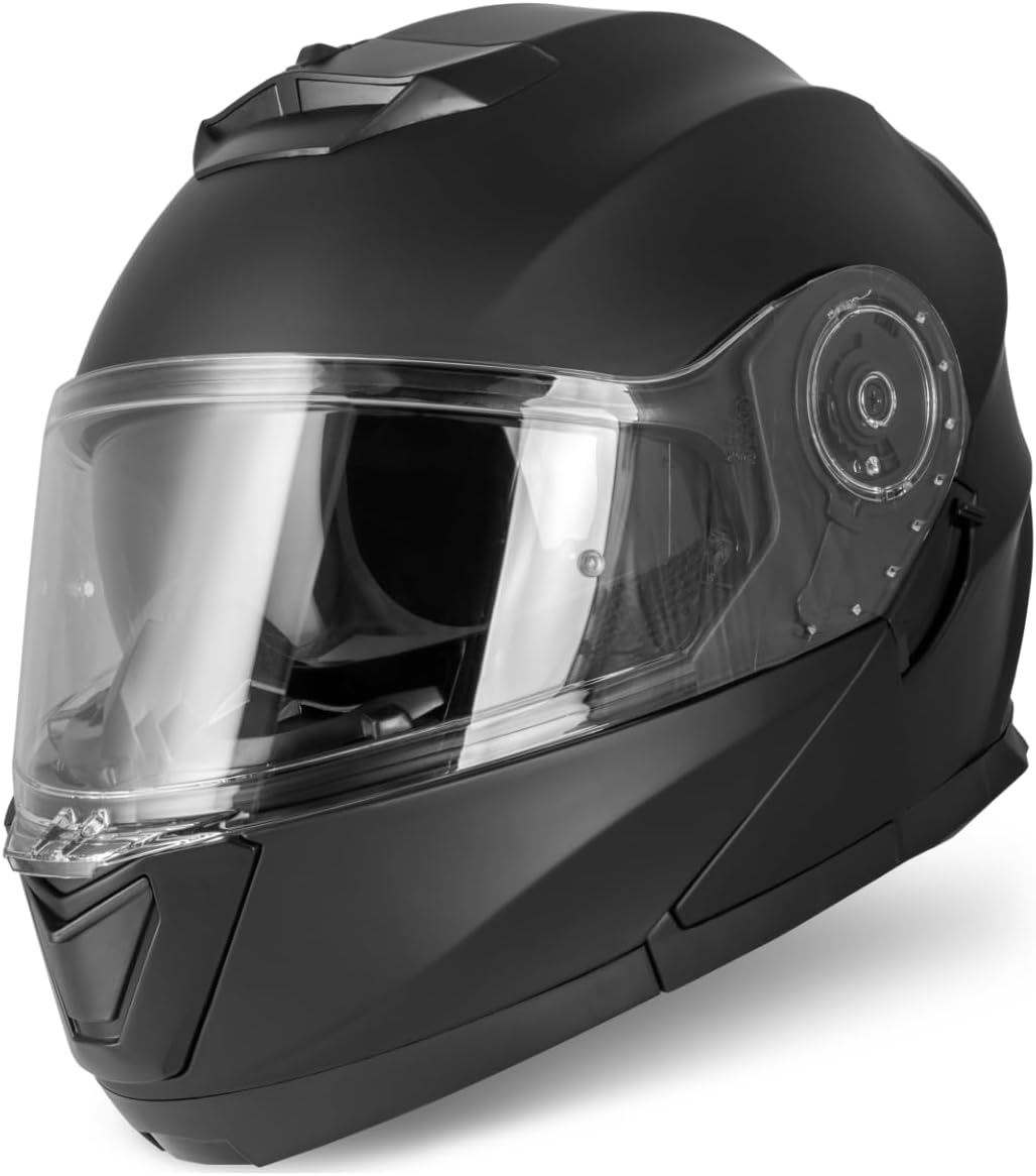 VINZ Santos Klapphelm mit Sonnenblende | ECE 22.06 & PINLOCK vorbereitet | Motorrad Helm Integralhel