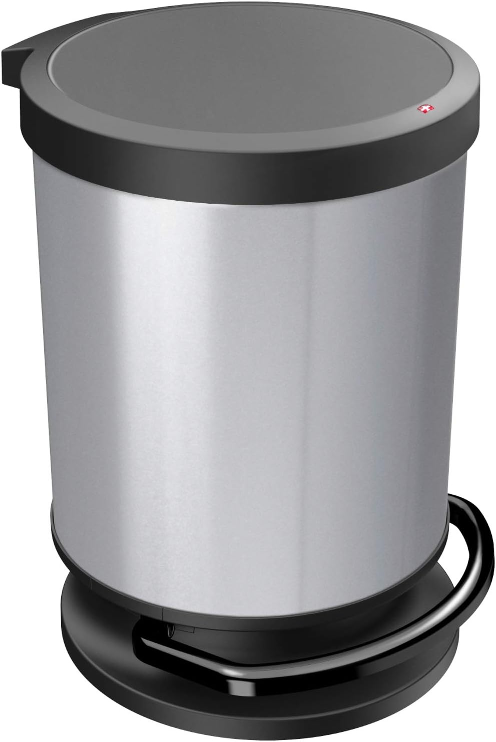 Mülleimer 20l mit Deckel Silber Metallic 20 Liter, Silber Metallic 20 Liter
