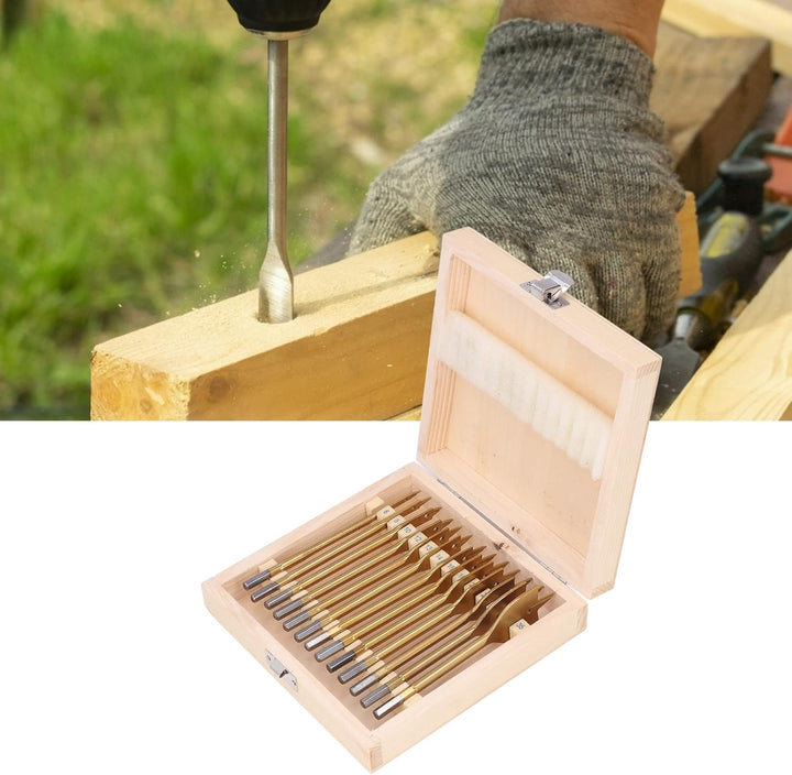 Flachbohrer-Set für Holzbearbeitung, Hartstahl, 6,35 mm (1/4 Zoll), Sechskantschaft, Spatenbohrer, L