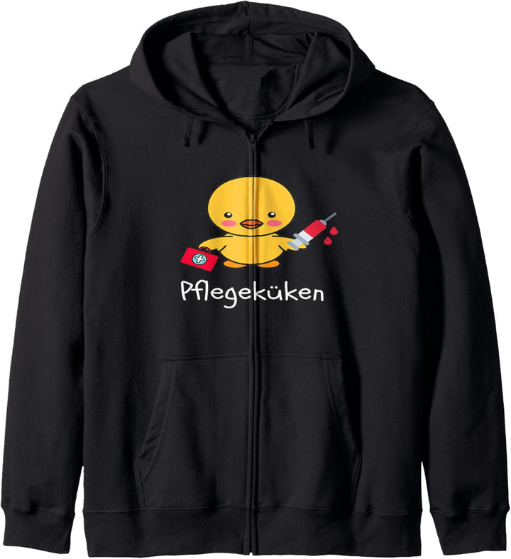 Pflegeküken Pflegekraft Geschenk Küken Azubi Ausbildung Neu Kapuzenjacke