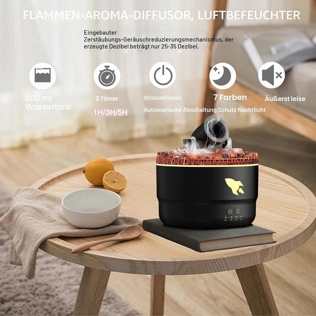 Cannon Blast Aroma Humidifier, Aromatherapie-Luftbefeuchter mit 2 Nebel-Modi, mit Timer für Zuhause