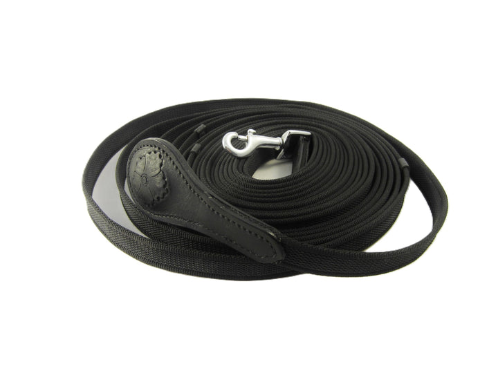 PS Pferdeartikel Longe - Longierleine Blossom 8 m schwarz, schwarz