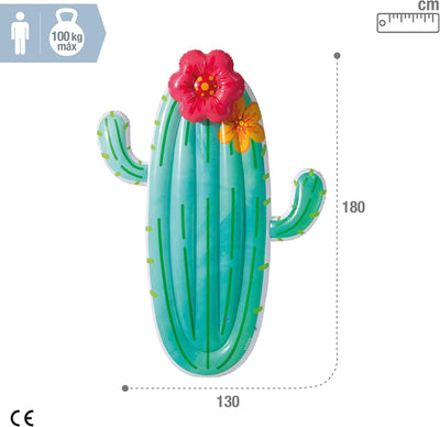 Intex Kaktus-Schwimmer, aufgeblasen, Grösse: 1,80 m x 1,30 m x 28 cm (58793EU)