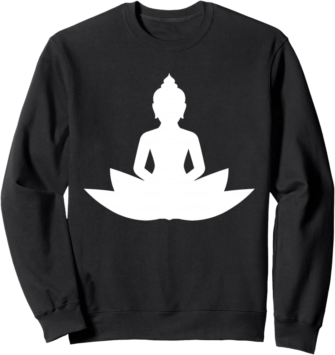 Buddha Lotus Blume Meditation Buddhistisch Sweatshirt