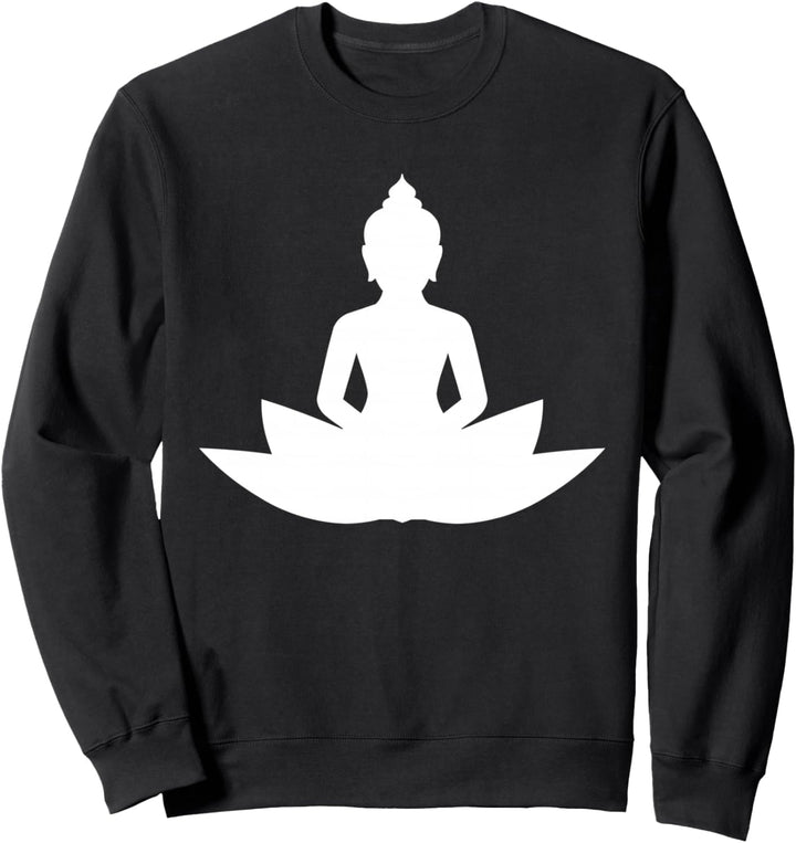Buddha Lotus Blume Meditation Buddhistisch Sweatshirt