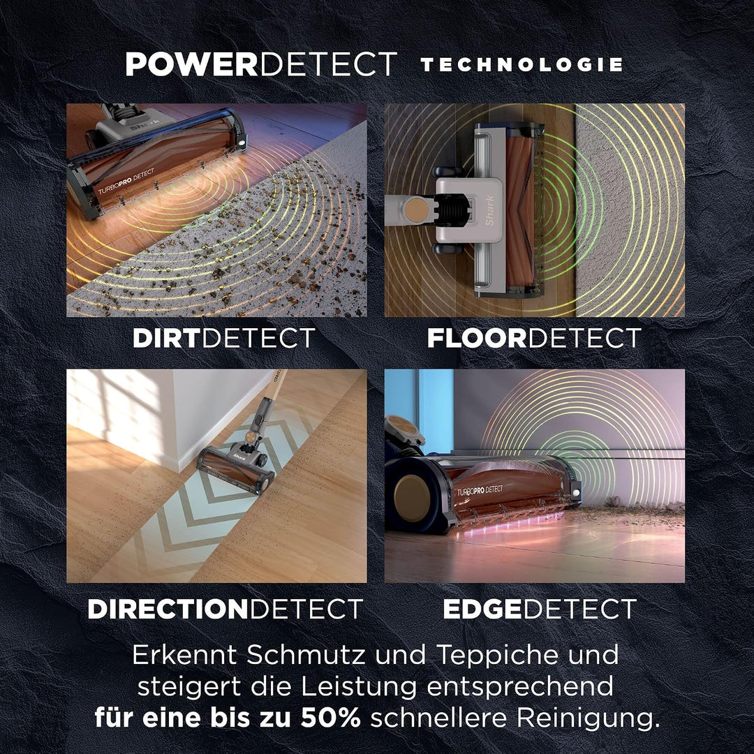 Shark PowerDetect Speed Luxe Collection Clean &amp; Empty Akku-Staubsauger, Anti-Allergen-HEPA-Filtratio