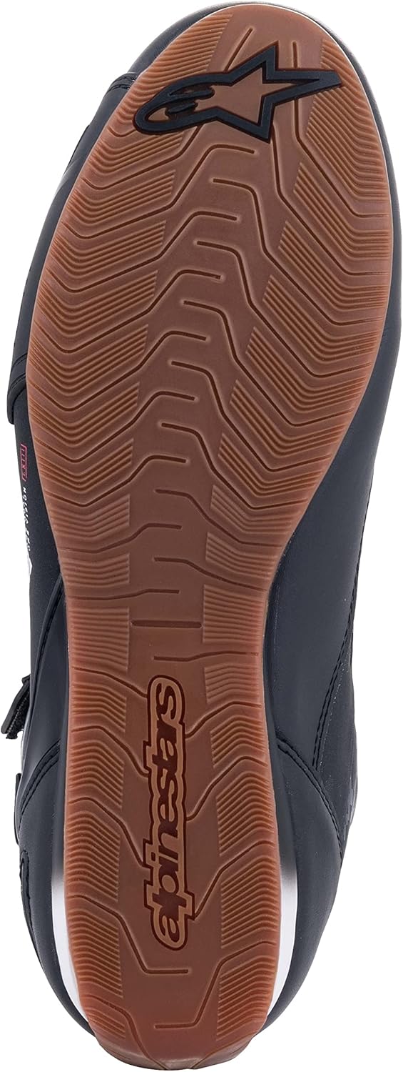 Alpinestars Faster-3 Shoes Black/White Herren Motorcycle Clothing 38.5 EU Black Dark Gray Gum, 38.5