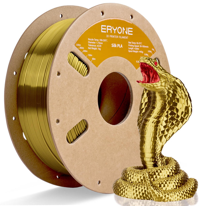 ERYONE Silk PLA Filament 1.75 mm, 3D Drucker Filament PLA Silk,+/- 0.03 mm, 1 kg/Spule, Seiden PLA B