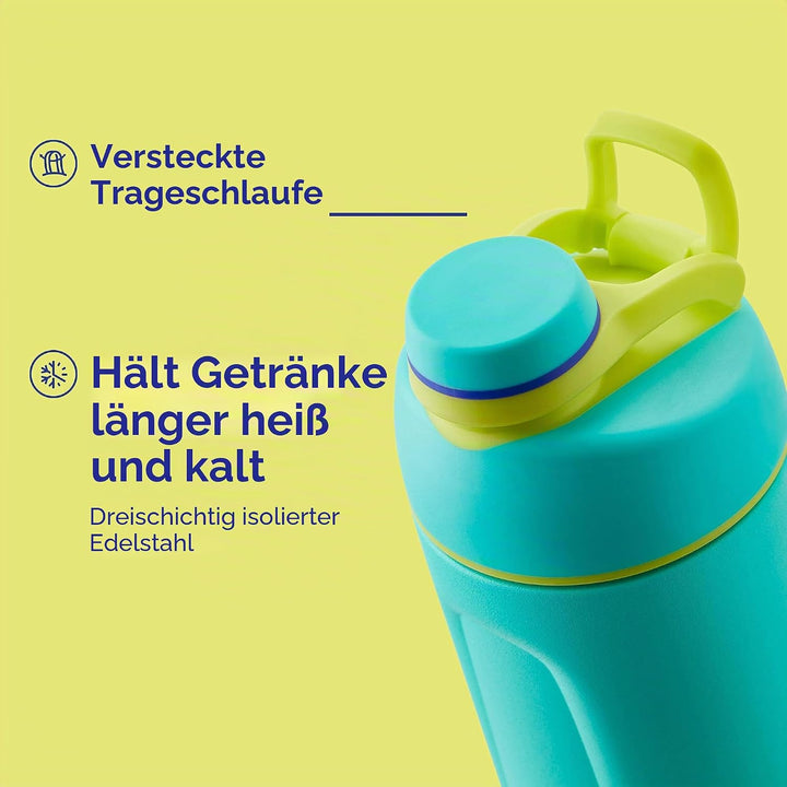 Owala Twist Edelstahl Trinkflasche mit Drehverschluss, 560ml, Hint of Grape 560 ml Hint Of Grape, 56