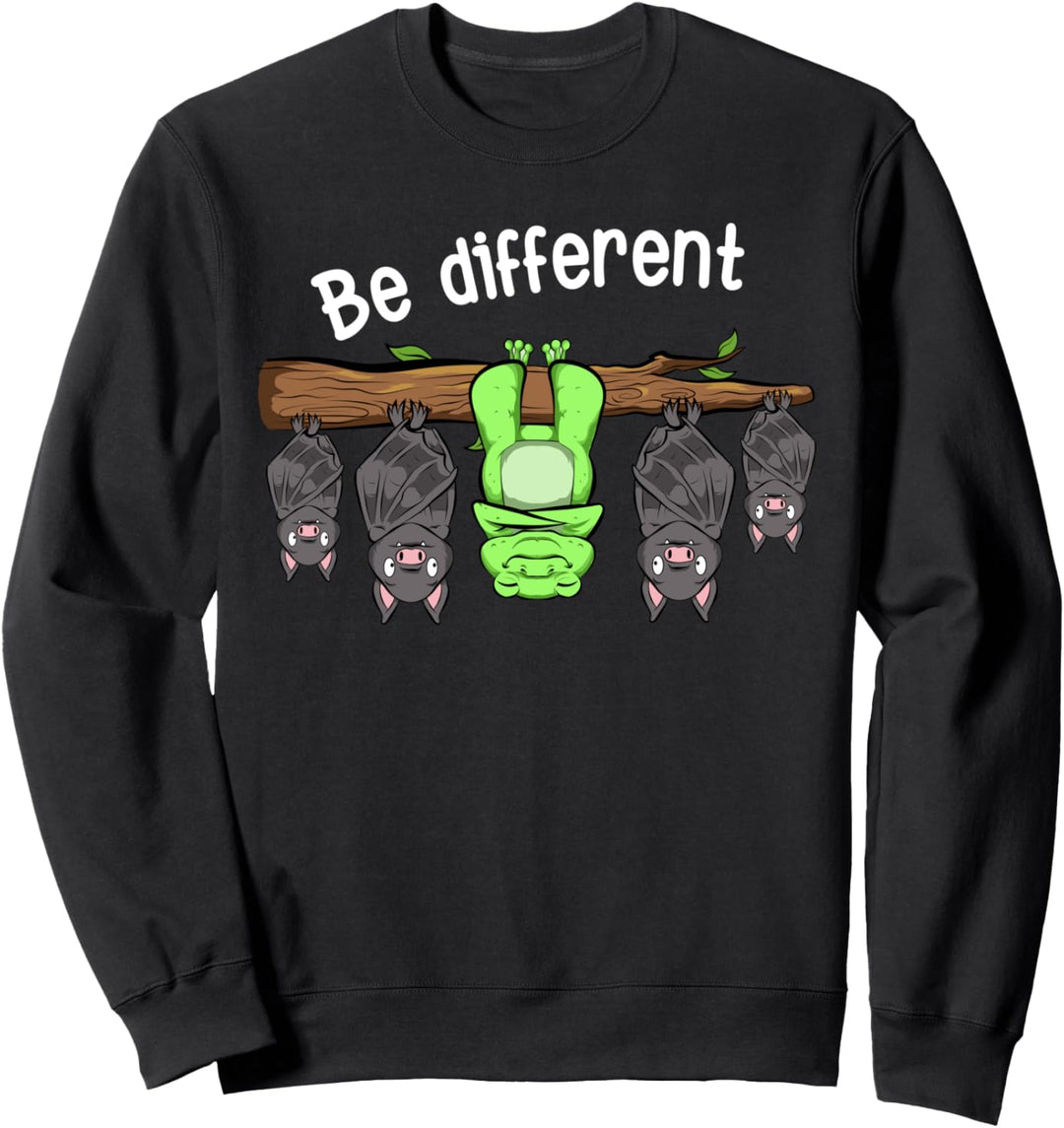Be different Frosch und Fledermäuse Sweatshirt