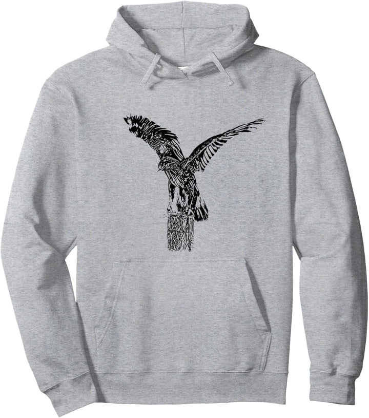 Falke Raubvogel Motiv Vögel Tiere Schnabel Krallen Falken Pullover Hoodie