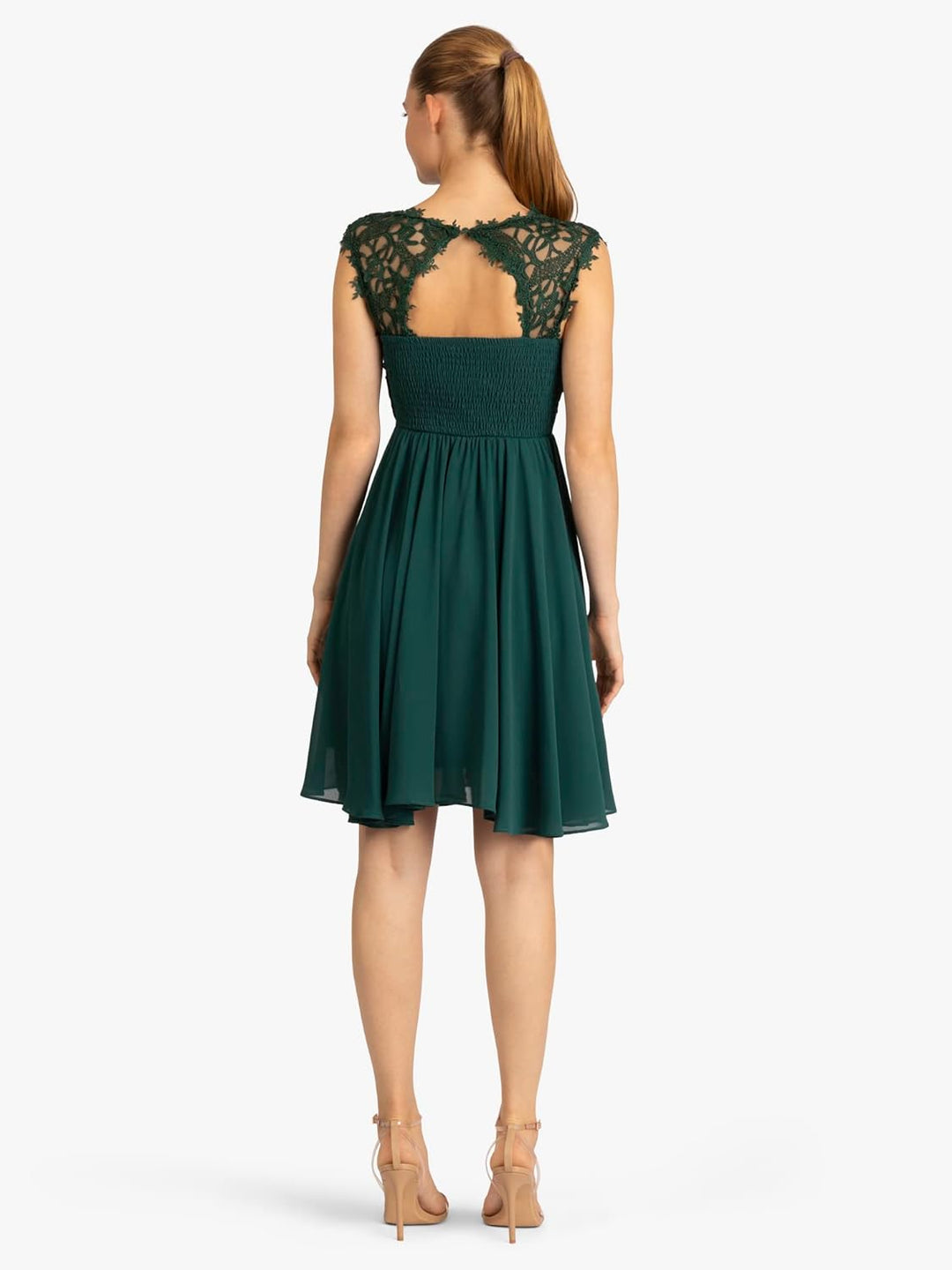 APART Fashion Damen Kleid Dress 34 Smaragd, 34 Smaragd