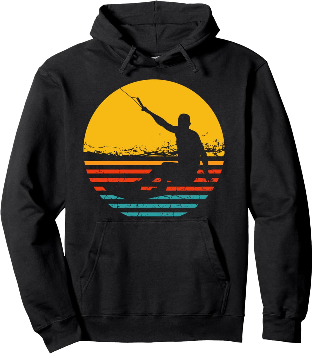 Retro Wakeboard Sunset Fan Geschenk Wakeboarder Wakeboarding Pullover Hoodie
